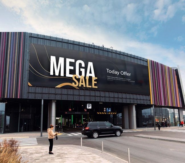 Large format printed graphics and banners